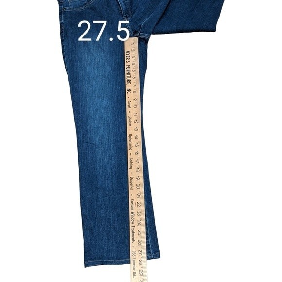 NYDJ Marilyn Straight Cooper Lift Tuck 5 pocket zip fly women's size 8 - Picture 6 of 12